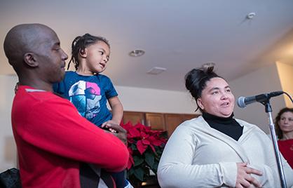 Mayor Muriel Bowser celebrated the Gonzalez family Mayor Muriel Bowser celebrated the Gonzalez family